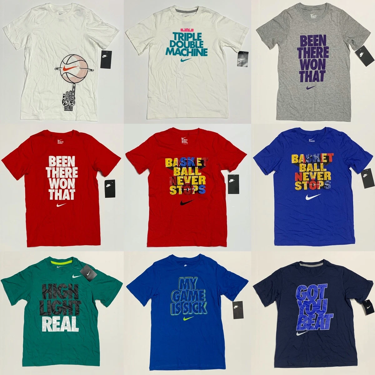 Nike Boys Youth The Nike Tee Cotton Athletic Graphic T Shirt S M L XL