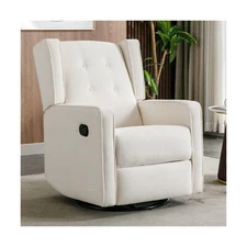 Swivel Rocker Recliner Chair, Nursery Glider Chair, Nursery Rocking Chairs, M...