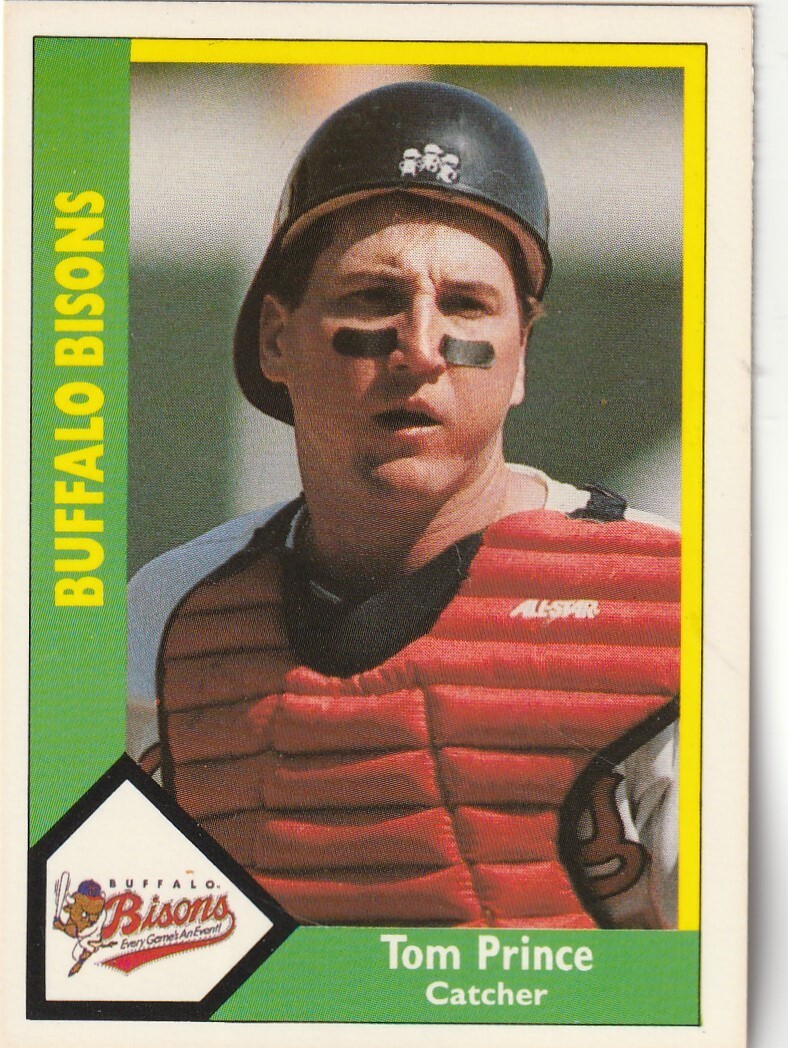 FREE SHIPPING-MINT-1990 CMC #14 Tom Prince Buffalo Bisons