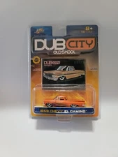 Dub City Old Skool 1959 Chevy El Camino Orange 1/64 Scale 2002 Jada Series 1