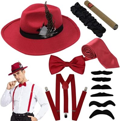 Syncfuns 1920s Manhattan Mens Costume Accessories Gatsby Gangster