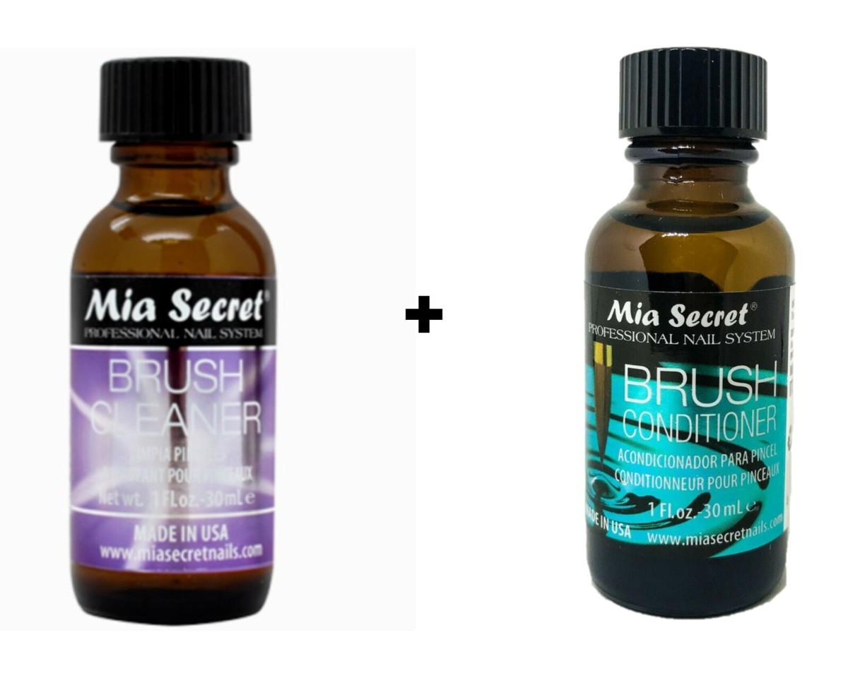 Mia Secret Brush Cleanser 1 oz and Brush Conditioner 1 oz - COMBO