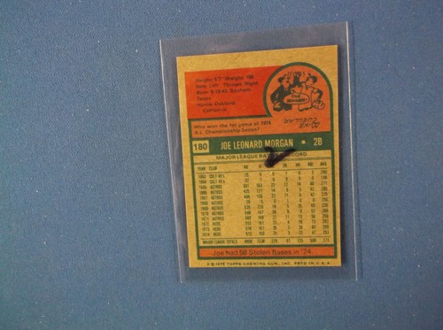 1975 Topps mini Baseball # 160 Joe Morgan NMT+ # 2 - Picture 2 of 2