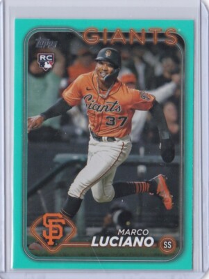 2024 Topps Aqua Fanatics Exclusive RC Marco Luciano #232 San Francisco Giants
