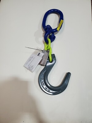 2' GR100 Lifting Chain with Master Link and Foundry Hook SOF 5/8''
