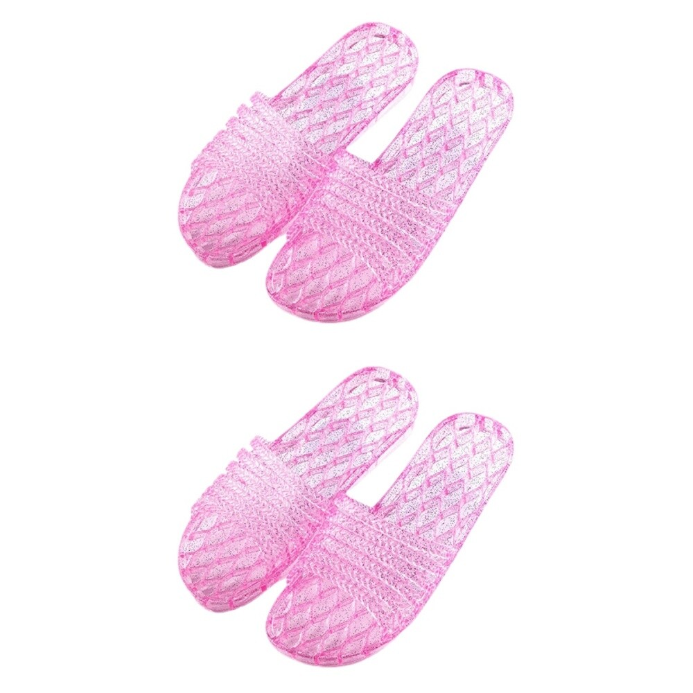 APL 2 Paia Ciabatte Riutilizzabili Ospiti Ciabatte per Scarpe Plastica Donna