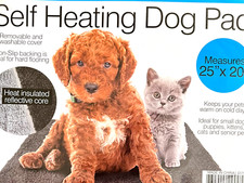 Self Heating Soft Warm Dog Bed Mat Pet Cat Rug Thermal Washable Pad 25" x 20"