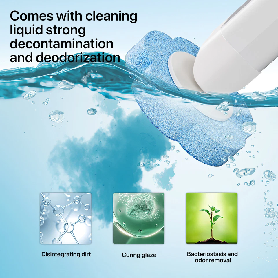 Disposable Toilet Brush Set Toilet Bowl Cleaning System Cleaners with Refills - image 3 of 4