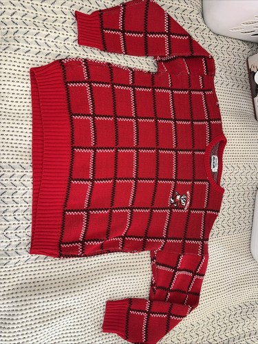 Vintage Brandon Pullover Wisconsin Badgers Herren Medium rot Strick Bucky USA - Bild 1 von 12