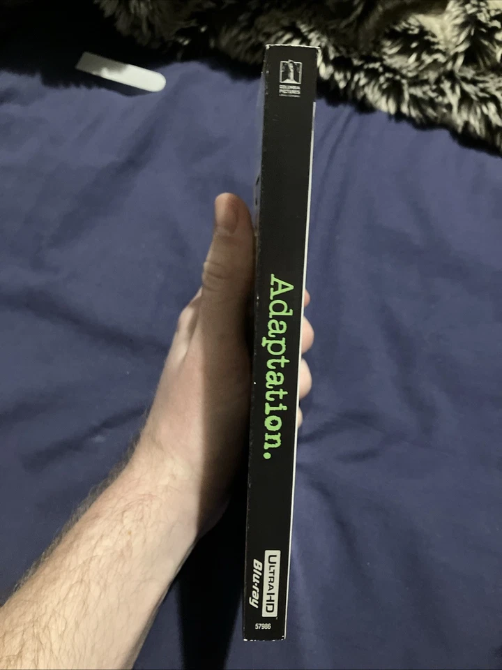 Adaptation Nicolas Cage 4k Ultra HD Blu-Ray Charlie Kaufman + Slipcover NEW - Image 2 of 4