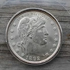 SILVER QUARTER UNCIRCULATED 1892 bARBER QUARTER