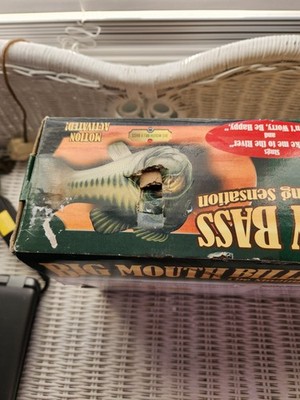 Big Mouth Billy Bass Vintage – 1999 Gemmy, Avec Boîte, Fonctionne