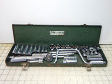 S-k Tools 38 Drive Socket Set Speed Wrench Deep Shallow Universal Case S-k Tools 38 Drive Socket Set Speed Wrench Deep Shallow Universal Case