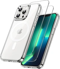 3 in 1 Magnetic Case for Iphone 13 Pro Max 6.7-Inch with 2 Pack Tempered Glass S