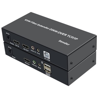 1920X1080P @60Hz HDMI KVM Fiber Extender over SC Fiber Optical Cable to 20Km C