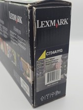 Image of Lexmark C734A1YG Yellow Toner Cartridge Genuine Original – New