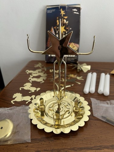 Vtg. 1979 Yule Angel Chimes / Party Bells -Brass / Angels + Horses & Clown - Picture 9 of 9