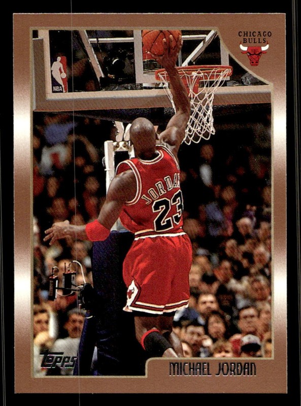 1998-99 Topps #77 Michael Jordan Chicago Bulls MINT NO RESERVE!