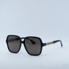 GUCCI GG1189S 001 Black/Brown Polarized 58-17-145 Sunglasses New Authentic
