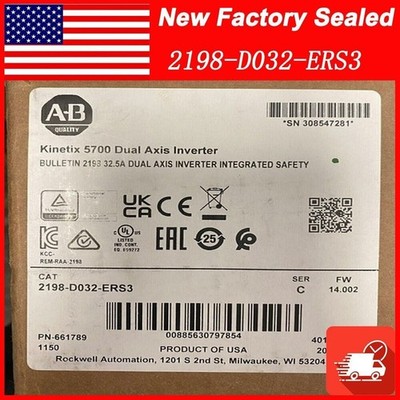 New Factory Sealed AB 2198-D032-ERS3 Kinetix 5700 Dual Axis Module