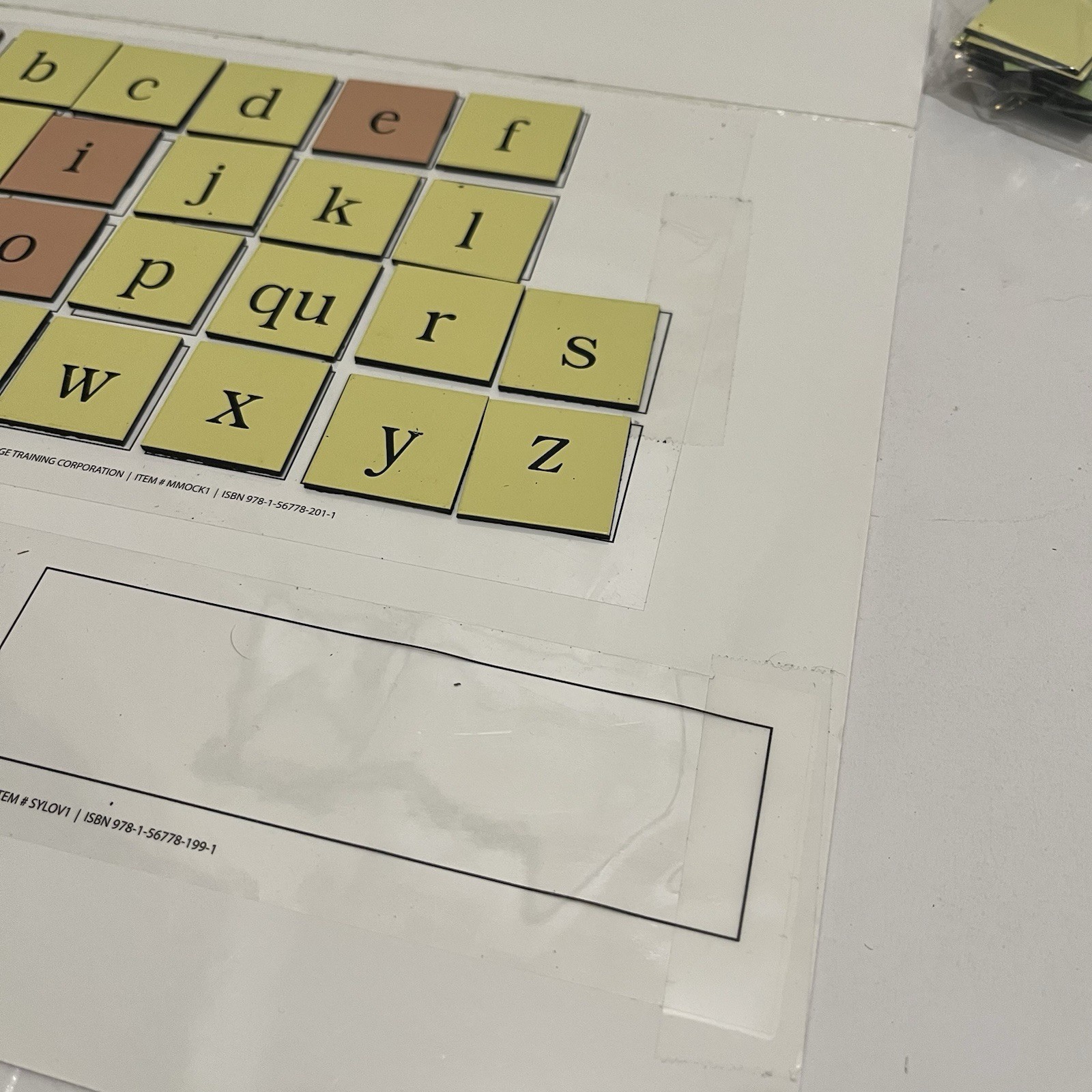 Fundations Wilson Language Basics Magnetic Letter Board With Letter Tiles