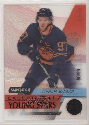 2020 Upper Deck Synergy Exceptional Young Stars Black 60/99 Connor McDavid 04py