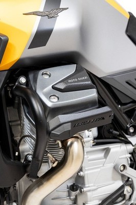 Isotta Sturzbügel Aluminium / LEDs Schwarz Moto Guzzi Stelvio 24 - 26