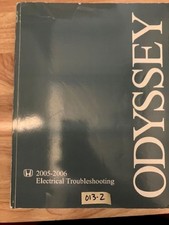 OEM HONDA 2005 - 2006 ODYSSEY ELECTRICAL TROUBLESHOOTING MANUAL SERVICE