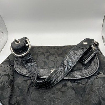 バッグ Coach one shoulder bag canvas F13739 y2k Condition COACH Signature One Shoulder Bag Black F13739 Free