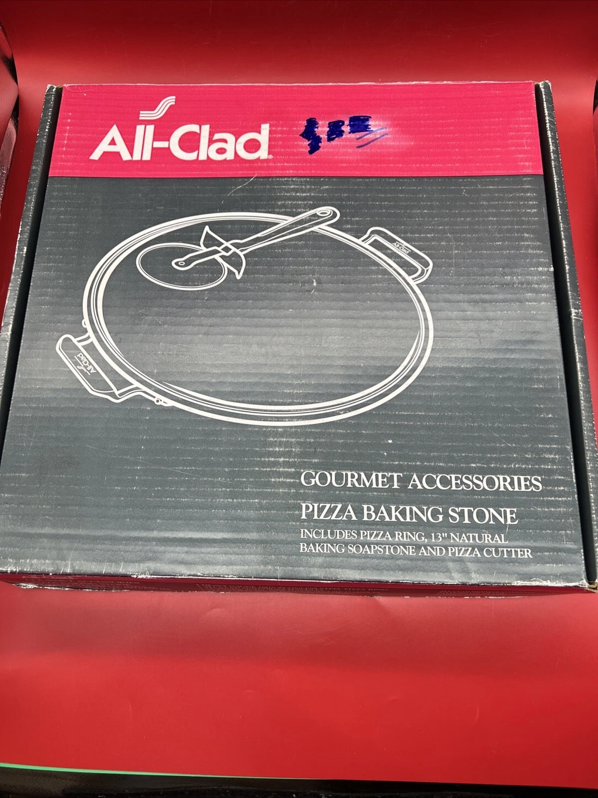 ALL CLAD 13" Pizza Baking Stone Stainless Ring Trivet with Cutter #00280 NEW
Opens in a new window o