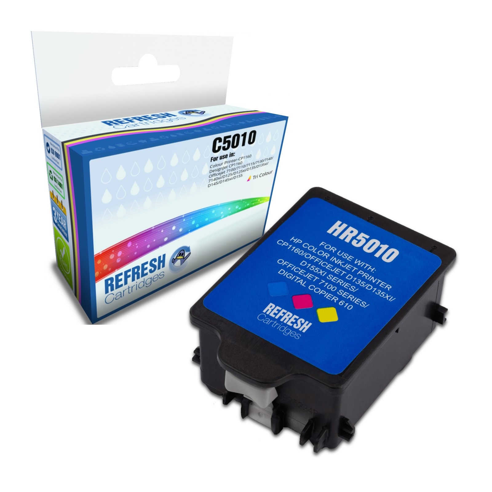 Refresh Cartridges Replacement Colour C5010/#14 Ink Compatible With HP Printers