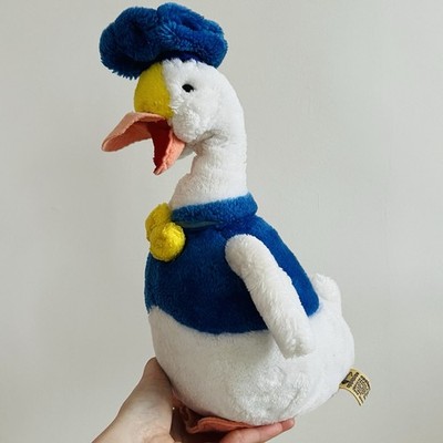 Vintage Applause 80er Matrose Ente Plüschtier Stofftier Teddybär blau Hut Mantel Donald?
