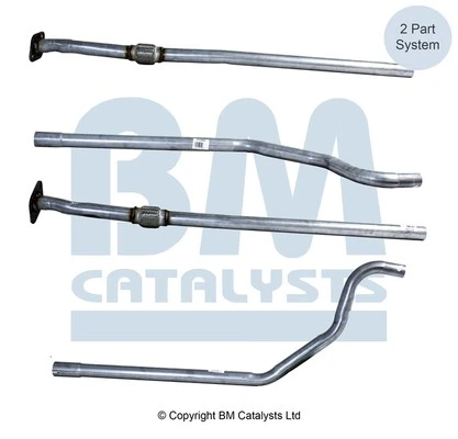Tubo de escape compatible con FIAT GRANDE PUNTO 199 1.2 centro 2005 en BM 51782323 calidad - Imagen 3 de 4