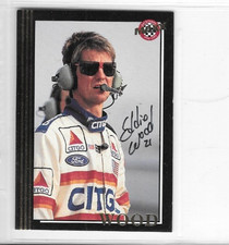 Eddie Wood Autographed 1992 Black Maxx Nascar Racing Trading Card Signed