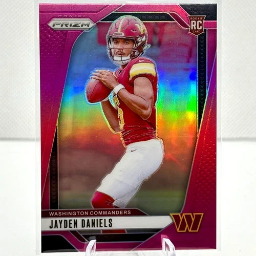 2024 Panini Prizm Jayden Daniels #347 Pink Prizm Rookie Card