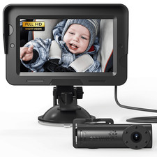 Grownsy CABAV1-US 4.3" HD Display Baby Car Mirror with Night Vision Feature