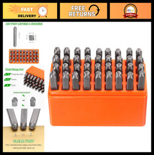 36pcs Metal Stamping Kit - 5mm Uppercase Letter  Number Punch Set for Metal, Wo