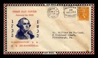 GEORGE WASHINGTON BICENTENNIAL FDC SCOTT 715 ROESSLER CACHET AIR MAIL US COVER