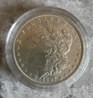 1885 and 1887 Morgan Silver Dollars 90% Silver Uncirculated Philadelphia Mint