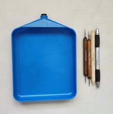 Lot of 5 Embossing Tools and Embossing Powder Pan