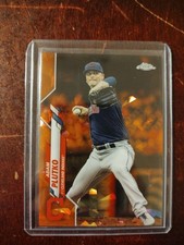 2020 Topps Chrome Update Series Sapphire Edition Adam Plutko #U-294 Orange /25