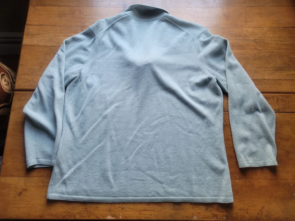 Camisa Jones New York XL azul claro manga larga 100 % cachemir Foto 2 de 4