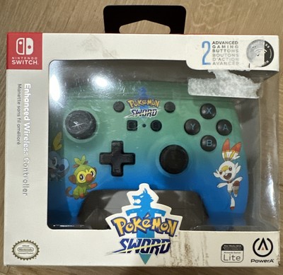 NEW! PowerA - Enhanced Pokemon Sword Wireless Controller Nintendo Switch - Blue