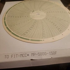 100  Graphic Controls Circular Chart American Meter 1 Hour MP-5000-150F