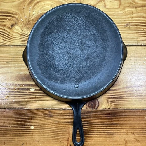 Antique ERIE #9 PRE-GRISWOLD RARE Cast Iron Skillet “Restored” READ 1880-1904