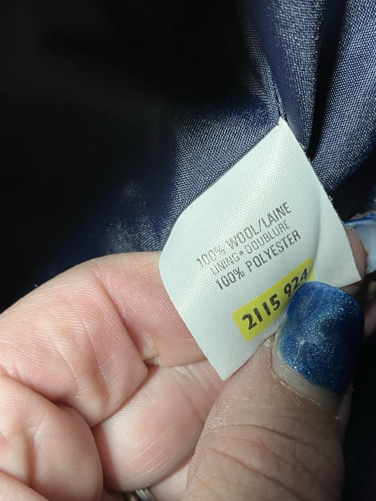 Vtg St Michael Womens 2-piece Navy Wool Sz 10 Blazer & Sz 12 Skirt Pleated Suit image 10