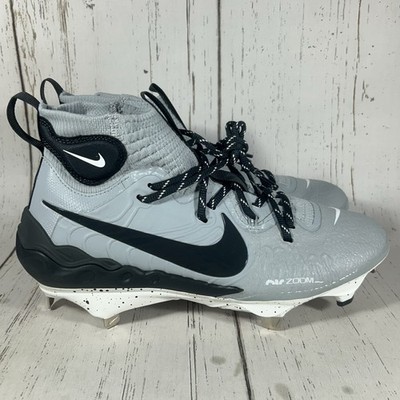 Nike Alpha Huarache NXT Metal Baseball Cleats Wolf Grey Size 7