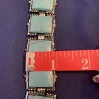 Vintage Karu Arke Faux Turquoise Silver Tone Clasp Bracelet — photo 3