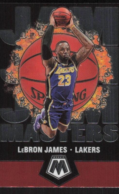 2019 PANINI MOSAIC LEBRON JAMES 16 MINT JAM MASTERS LOS ANGELES LAKERS