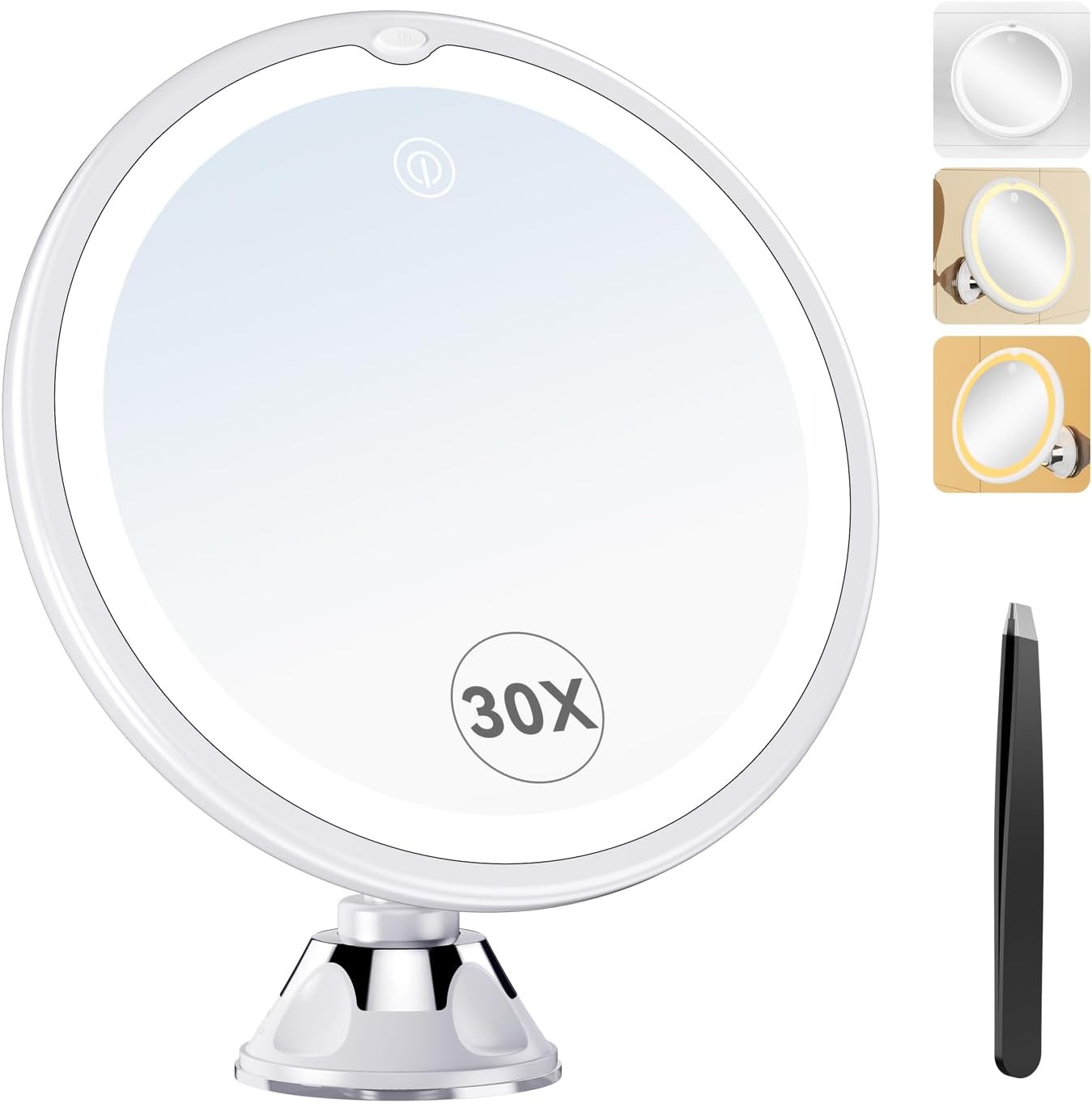Specchio Ingranditore 30X LED USB | Strumento di Precisione Beauty